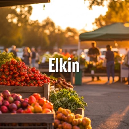 Elkin mornings Farmers Market location